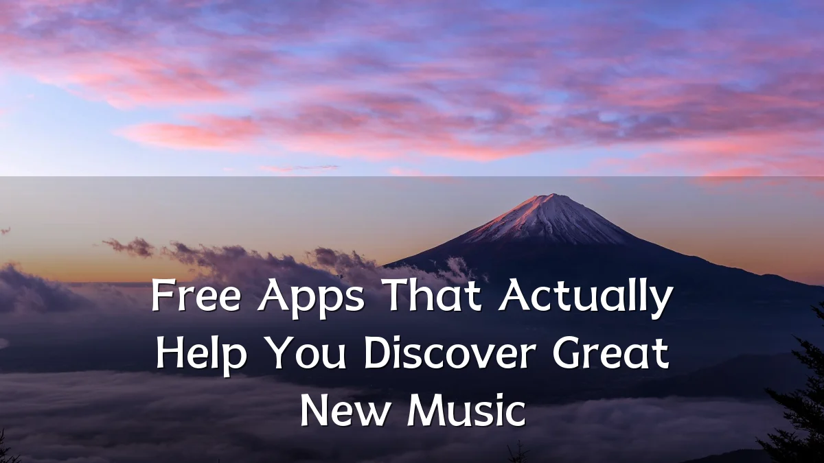 Free Apps That Actually Help You Discover Great New Music