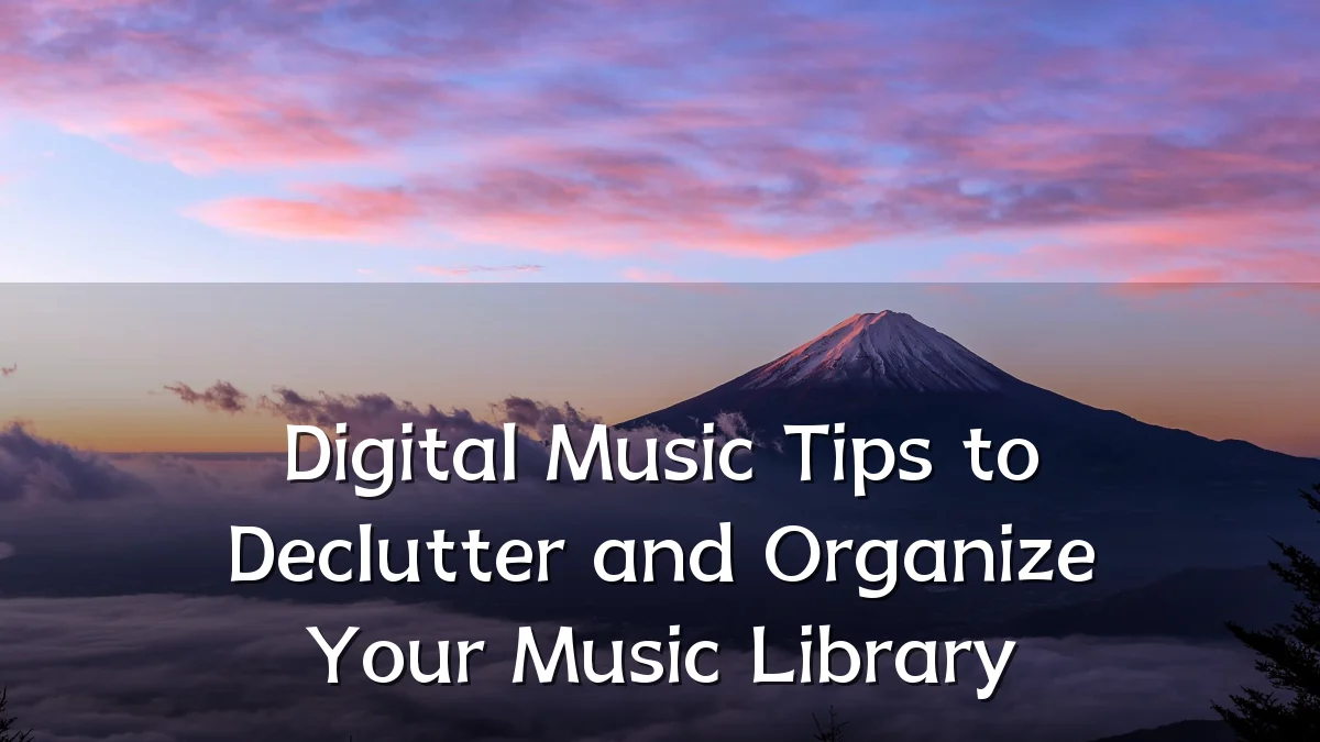 Digital Music Tips to Declutter and Organize Your Music Library