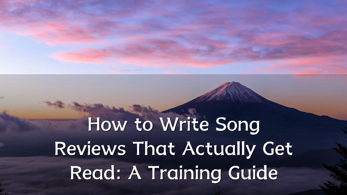 How to Write Song Reviews That Actually Get Read: A Training Guide